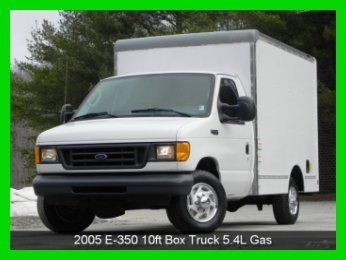 2005 ford e-350 10ft box truck 138" wb triton 5.4l v8 gas air conditioning