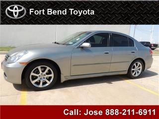 2005 infiniti g35 sedan auto alloy wheels bose stereo mp3 moonroof leather