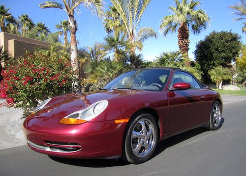 1999 porsche 911 carrera 2 cabriolet, low mileage, from sunny california