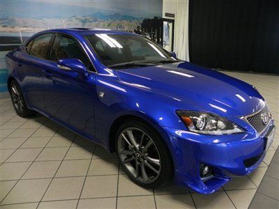 2012 lexus is250 is 250 f-sport ultrasonic blue suede seats navigation clean