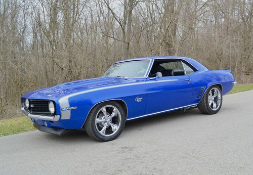 1969 camaro ss 396  with very strong 427 beautiful car in tru blue pearl