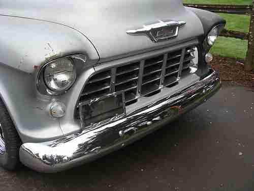 1955 Chevrolet, 327 small block, step side, big window, pickup truck, image 3