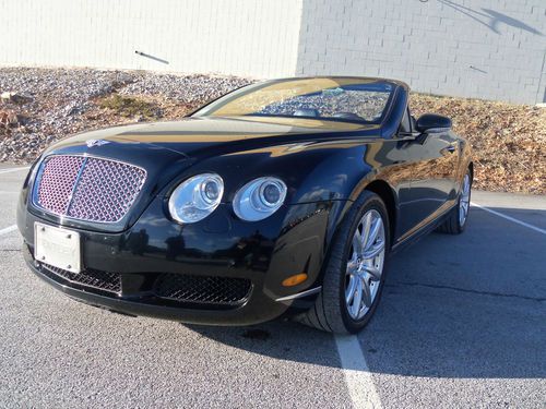 2007 bentley continental gt, convertible, black with black interior