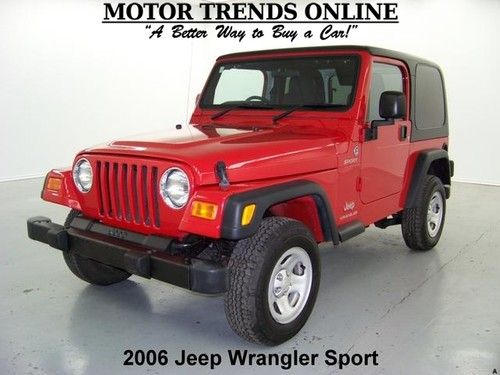 Right hand drive 4x4 hardtop sport auto 4.0 am fm cd 2006 jeep wrangler 57k