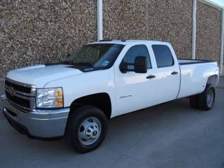 2012 chevrolet 3500 crew cab dually duramax diesel 4x4-factory warranty