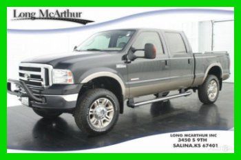 06 lariat crew cab 4x4 6.0 diesel leather sunroof 64k low miles we finance