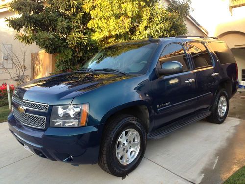 2007 chevrolet tahoe lt bermuda blue 22'' chrome wheels incl remote start dvd