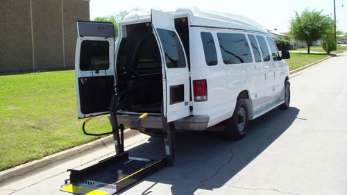 1995 ford e-350 handicap wheelchair lift ramp van 7.3l powerstroke diesel braun