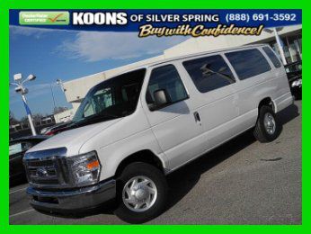 2011 ford e-350 super duty xlt van extended, 15 passenger! power locks windonws