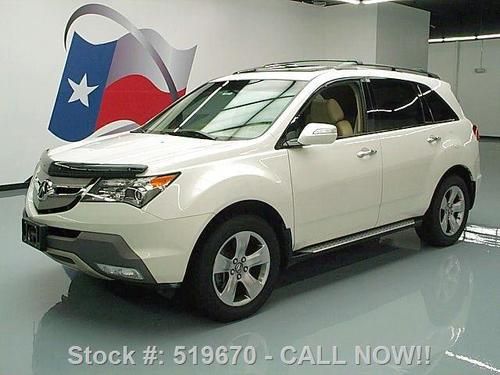 2007 acura mdx sh-awd sport sunroof nav dvd only 61k mi texas direct auto