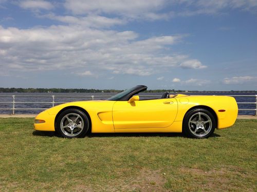 2001 yellow corvette convertible in excellent condition!