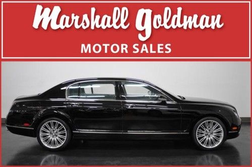 2009 bentley flying spur speed in black  nav 16800 miles  loaded