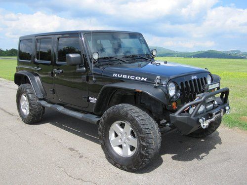 2011 jeep wrangler rubicon lifted 4dr saddle xrs winch bluetooth loaded leather