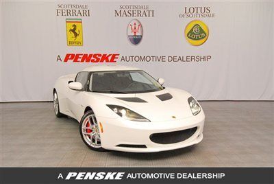 2013 lotus evora 2+2~new car~tech premium &amp; sport package~aspen white~ 2012