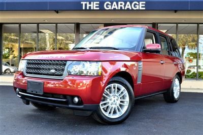 2011 land rover range rover hse, navi, rear view cam,rare rimini red over ivory!