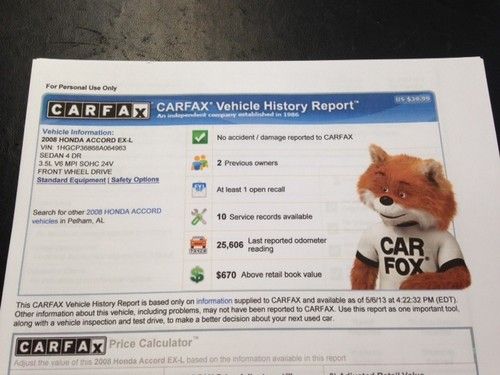 2008 Honda Accord EX-L Sedan 4-Door Navigation Leather Sunroof, US $19,500.00, image 7
