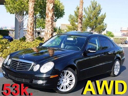 2008 mercedes e350 4matic awd only 53k. navigation heated sts sunroof no reserve