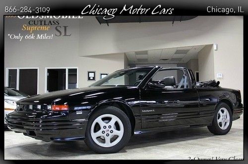 1993 oldsmobile cutlass supreme sl convertible triple black only 66k miles clean