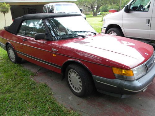 1987 saab 900 turbo convertible 2-door 2.0l