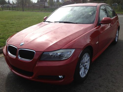 2010 bmw 328i base sedan 4-door 3.0l auto red/beige mint condition