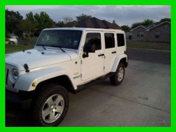 2011 jeep wrangler unlimited sahara 3.8l v6 4wd suv leather mp3 keyless entry