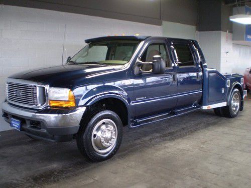 2001 ford f550 crew cab 4wd hauler 7.3l diesel 6 spd 21k orig miles!