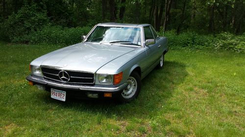1980 mercedes 380sl blue hardtop and convertible coupe