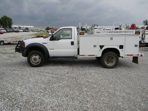 Ford f-550 xl 4x4 service utility truck powerstroke diesel 1-owner ramsey winch