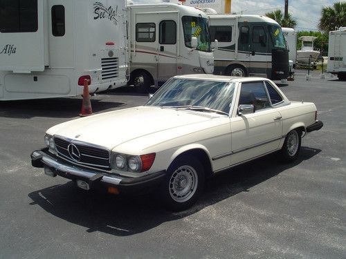 380sl florida, mercedes benz convertible rag top hard top runs great  summer fun