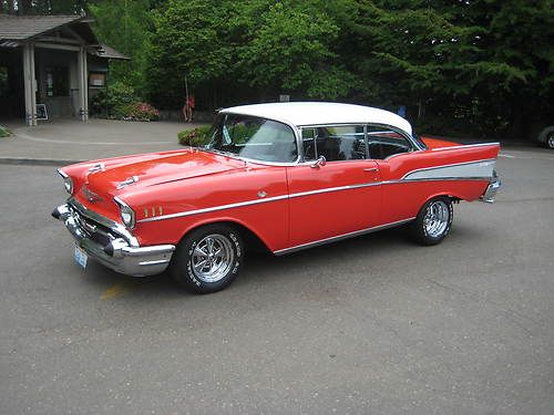 1957 chevy belair deluxe 2 door no post