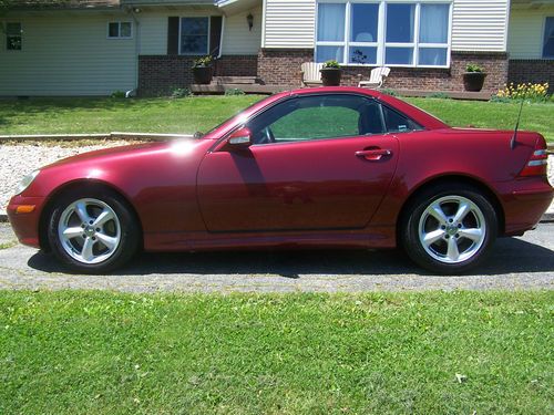 2003 mercedes-benz slk 320 firemist red