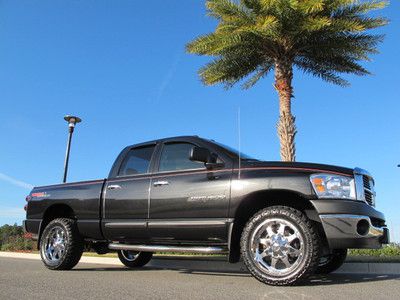 Dodge ram 1500 quad cab slt trx 4x4 5.7l v/8 hemi new chrome wheels and grabbers