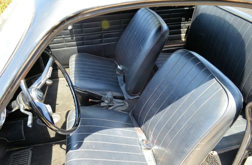 1965 Karmann Ghia Volkswagen Coupe Type 1 Black Matching Pan/Shell, image 3