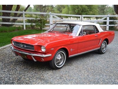 1964 1/2 ford mustang convertible, v8 stick, perfect concours restoration!!