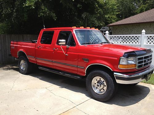 1997 ford f-250 xlt crew cab pickup 4-door 7.3l---all original 3 owner