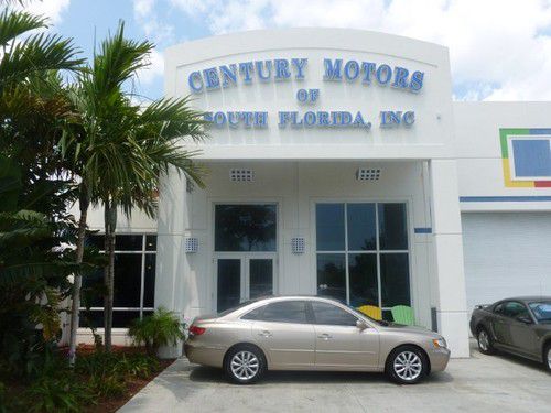 2007 hyundai azera 4dr sedan low mileage leather warranty  sunroof clean carfax