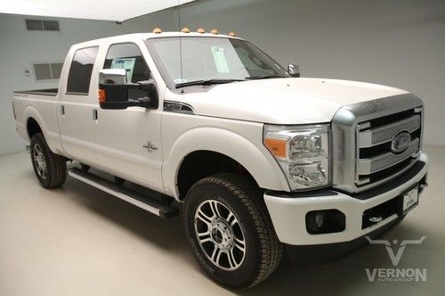 2013 srw platinum crew 4x4 fx4 navigation sunroof leather heated v8 diesel