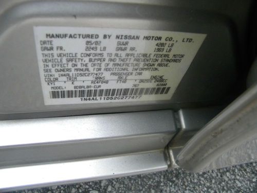 2002 Nissan Altima 2.5 S No Reserve!!!!!!, image 15