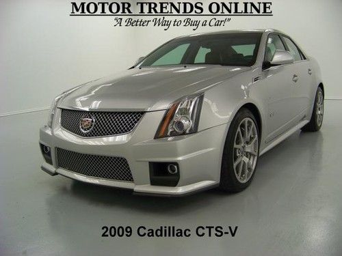 Cts-v cts v 556 hp navigation rearcam pano roof htd ac seats 2009 cadillac 33k