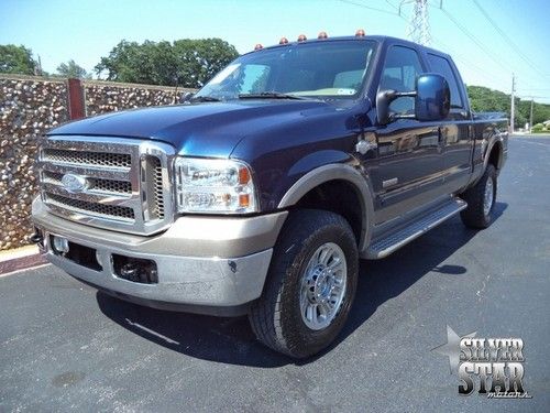 07 f350 srw king ranch 4wd fx4 supercrew shortbed diesel loaded xnice tx!