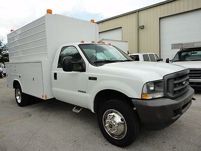 2003 ford f-550 super duty power stroke walk-in utility truck - diesel!