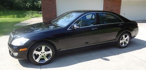 2007 mercedes s550 - excellent condition - black - chrome wheels