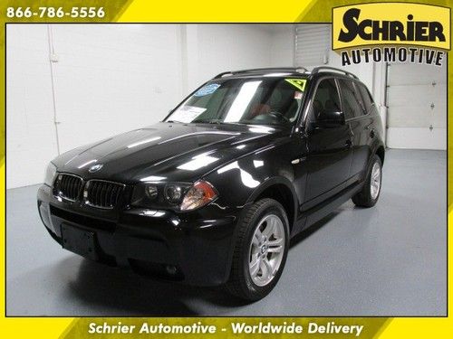 2006 bmw x3 3.0i awd black panoramic sunroof luggage rack heated leather