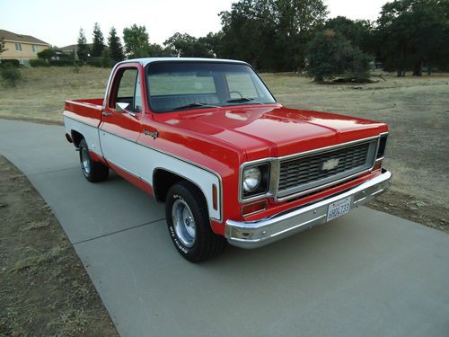 California native 1973 chevy super cheyenne factory 454 short bed fleet side