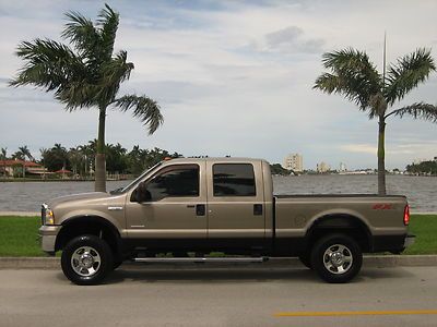 2005 06 ford f250 4x4 f350 crew cab turbo diesel two owner non smoker no reserve