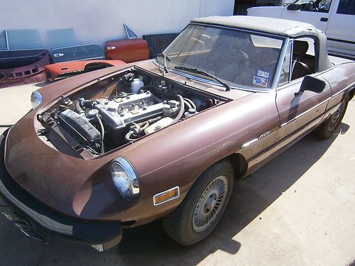 1979 alfa romeo spider parts car