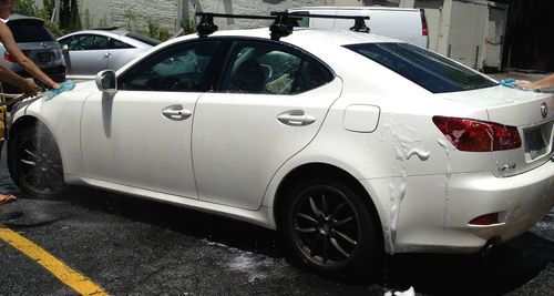 2006 lexus is250 awd white with custom charcoal rims