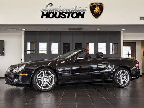 2008 mercedes benz sl550 v8 convertible black wood trim amg sport wheels 46k mi