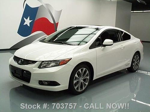 2012 honda civic si coupe 6spd sunroof nav alloys 2k mi texas direct auto