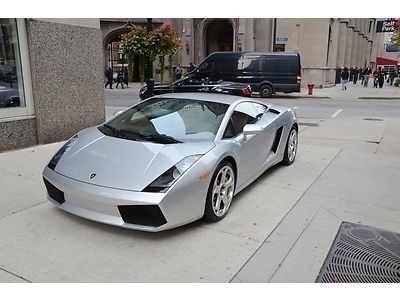 2005 lamborghini gallardo coupe e-gear 12k miles silver/black